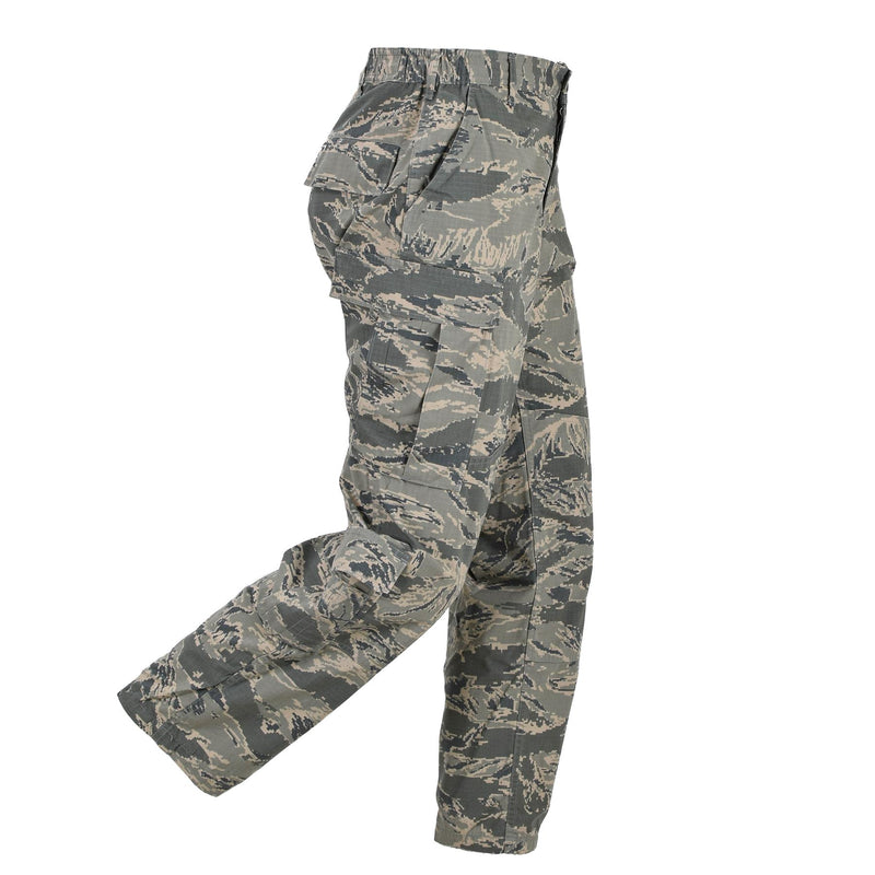 Pantaloni di campo militare degli Stati Uniti originali uomini strappati stop Abu Digital Tiger Stripe Camo