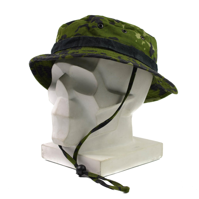 Articolo genuino dell'esercito danese Boonie Hat militare M84 Flecktarn Camo Jungle Summer Cap