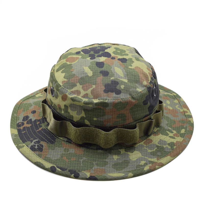 Marchio tacgear stile militare tedesco cappello boonie flecktran camo largo brim ripstop