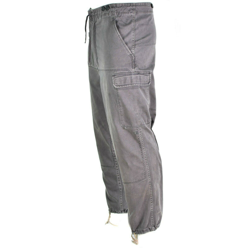 Pantaloni dell'esercito danese originali M 71 Grey Military Issue Danimarca Pantaloni da combattimento