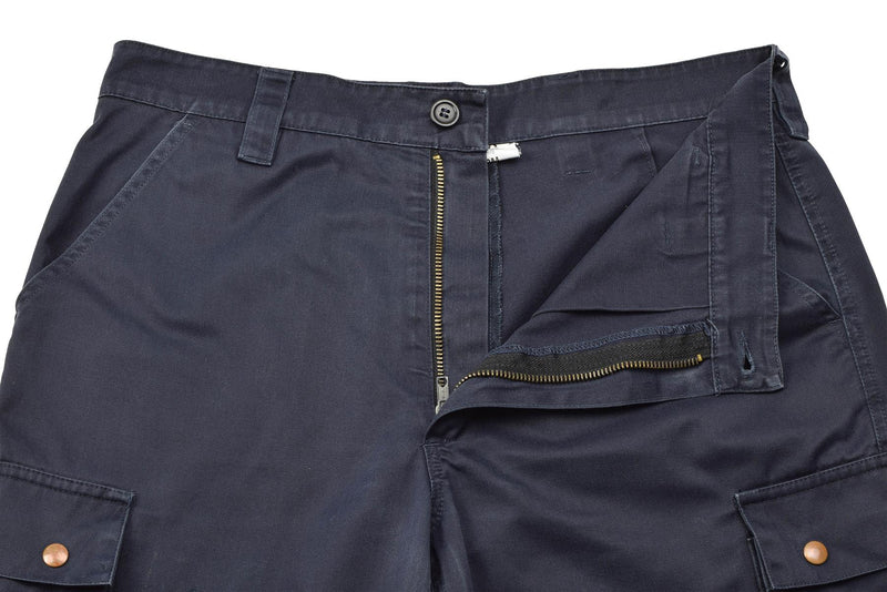 Pantaloni da lavoro modello di polizia blu militare francesi originali f1