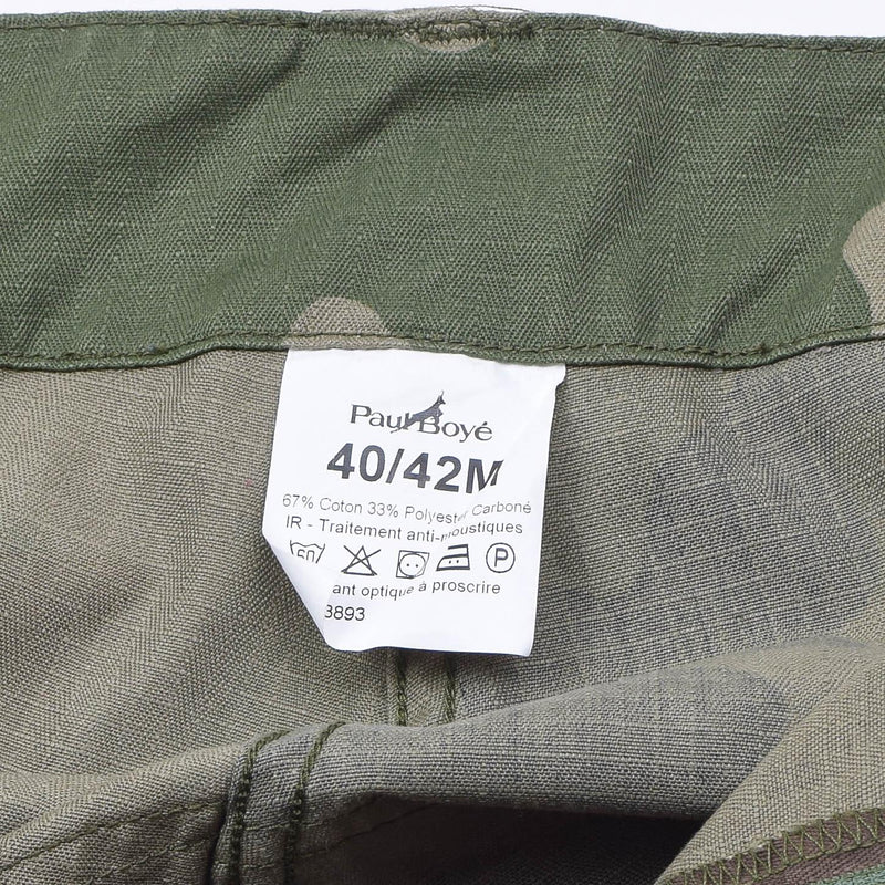 Pantaloni cargo militari francesi originali CCE CAMO RIPSTOP ANTI-Mosquitos trattati