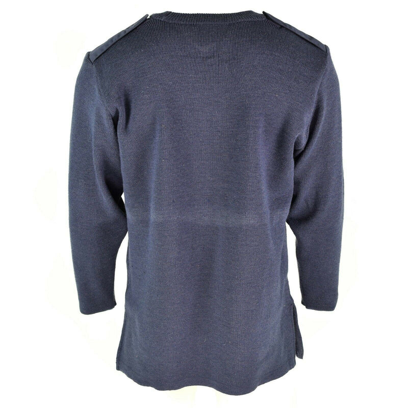 Original British Army Cardigan Air Force RAF Women's Sweater Wool Blue Grey