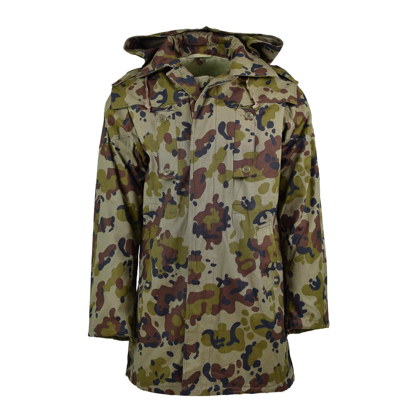 Vero esercito rumeno parka m93 combattimento camo foglia bdu giacca militare nuovo