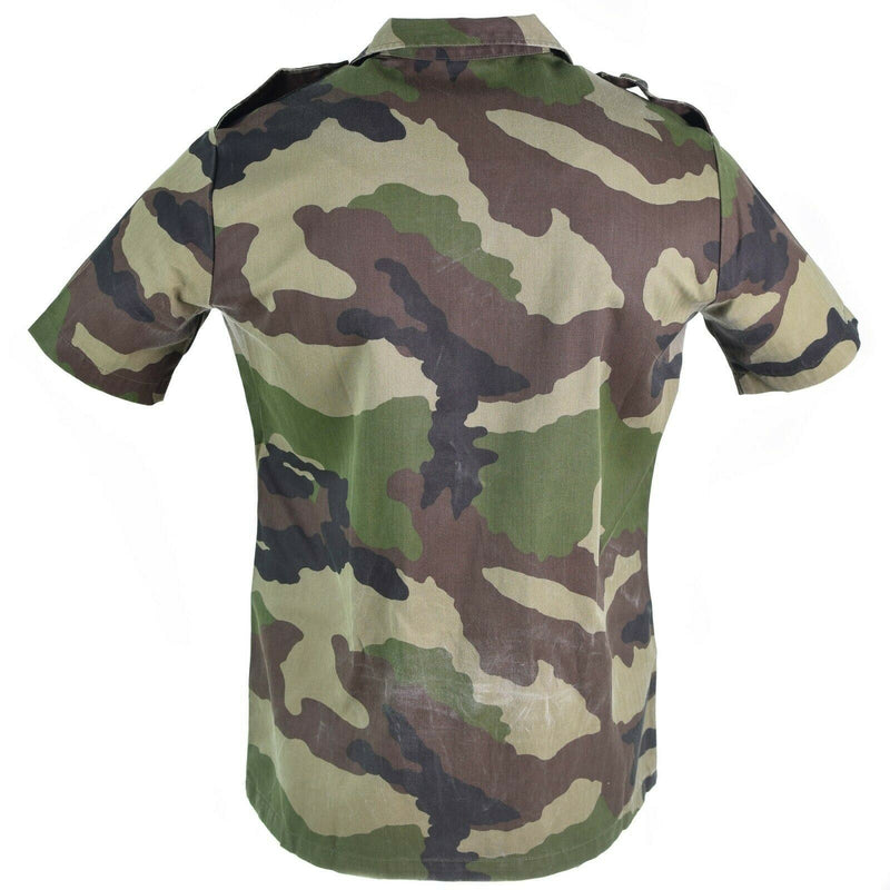 Shirt f2 originale dell'esercito francese F2 Woodland camo a maniche corte cce