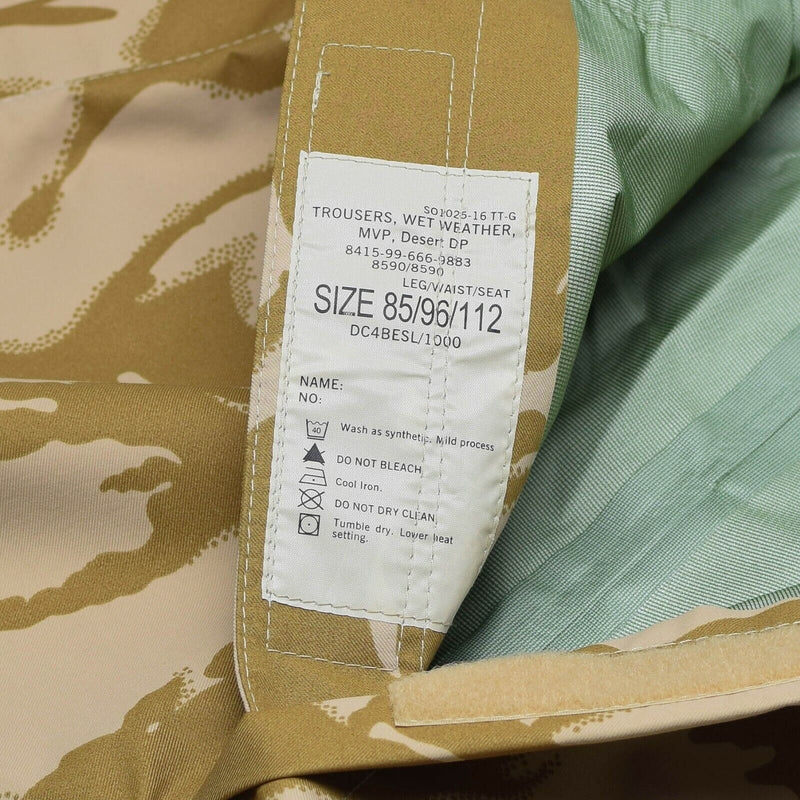 Pants dell'esercito britannico autentici Combatti pantaloni militari impermeabili Goretex Nuovo