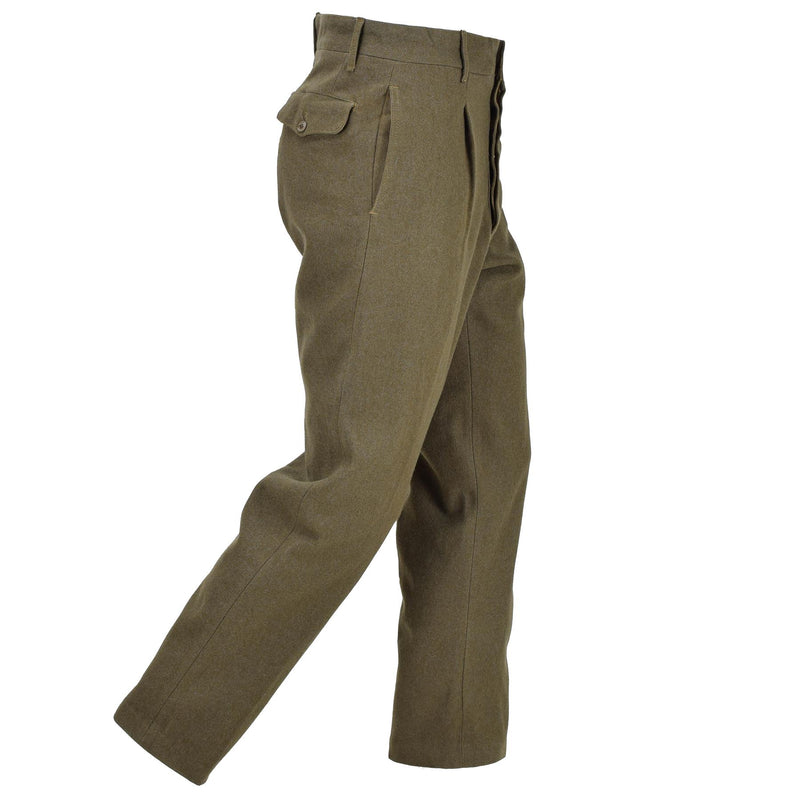 Pantaloni di lana dell'esercito italiano originali abiti per pantaloni vintage formali