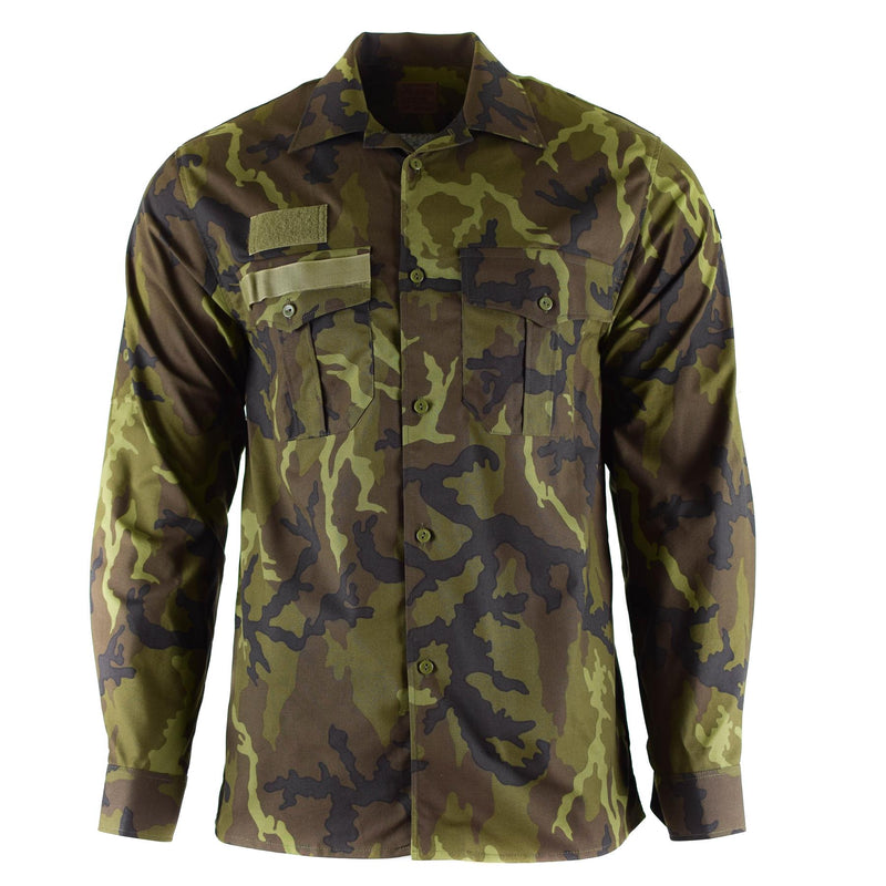 Shirt dell'esercito ceco autentico Woodland Camo VZ 95 Field Uniform Filion Overplus Nuovo