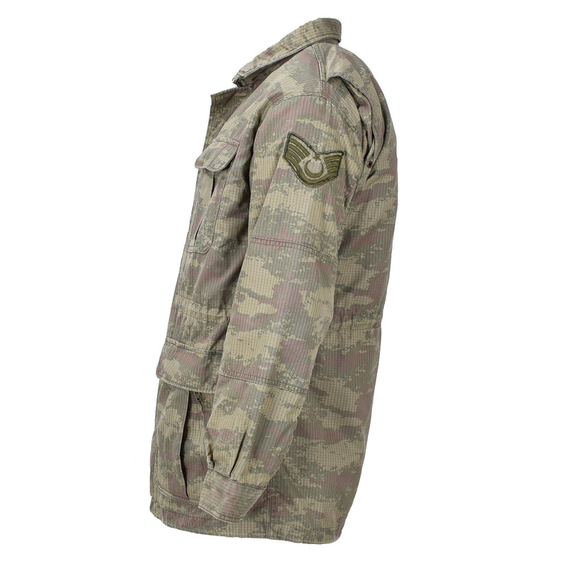 Giacca originale dei paracadutisti militari turchi parka camo mime