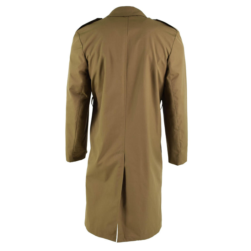 Trench formale dell'esercito olandese originale Office di surplus militare marrone Nuovo