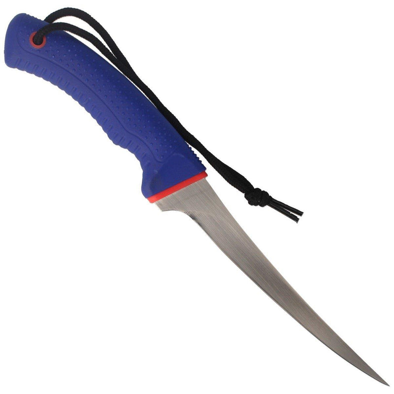 Fox coltelli da coltello da marchio coltello a lama fissa in raso manico PP blu in acciaio da 420c in acciaio