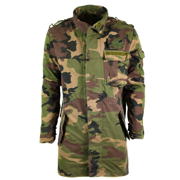 Giacca da campo dell'esercito slovacco vintage originale M97 Slovacchia Combattimento militare Parka