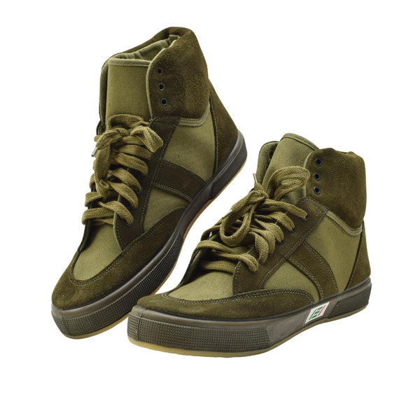 Scarpe da ginnastica militare italiane originali addestramento di design durevole ad oliva