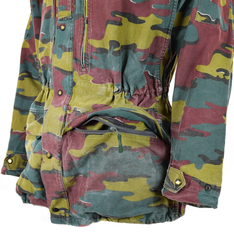 Combattimento militare dell'esercito belga originale M90 ​​giacca da campo parka jigsaw camo surplus