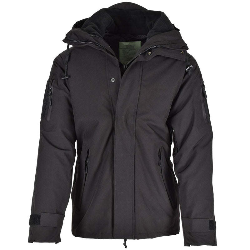 Mil-Tec Brand Parka W Inverno rivestimento inverno giacca nera uomo impermeabile attrezzatura da pioggia