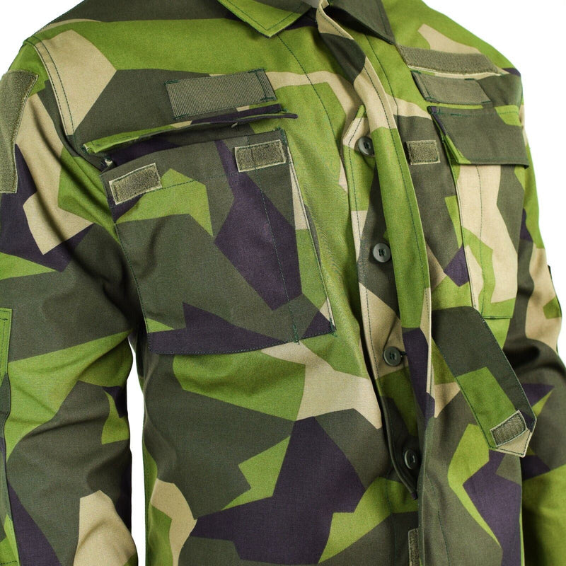 Originale Swedish Army M90 Giacca Splinter Shirt da combattimento camuffato Nuovo