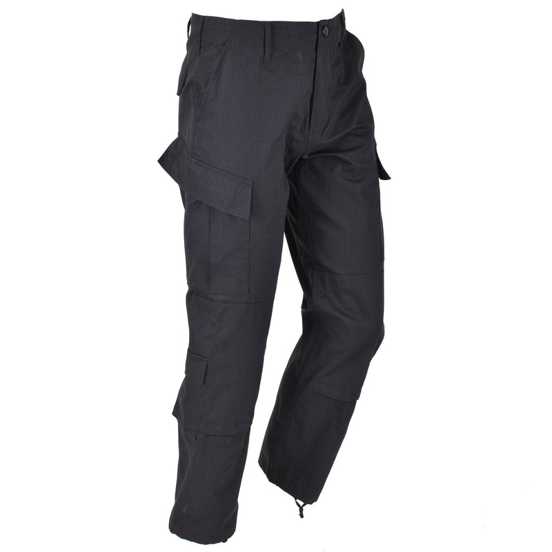 Mil-Tec Brand U.S. Army Style Black Black Pantaloni da combattimento Pantaloni a ripieno