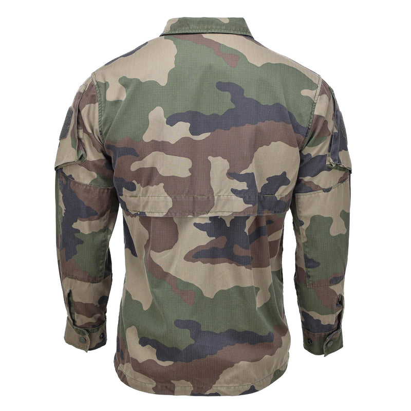 Giacca da campo militare francese originale leggera Ripstop CCE camuffato