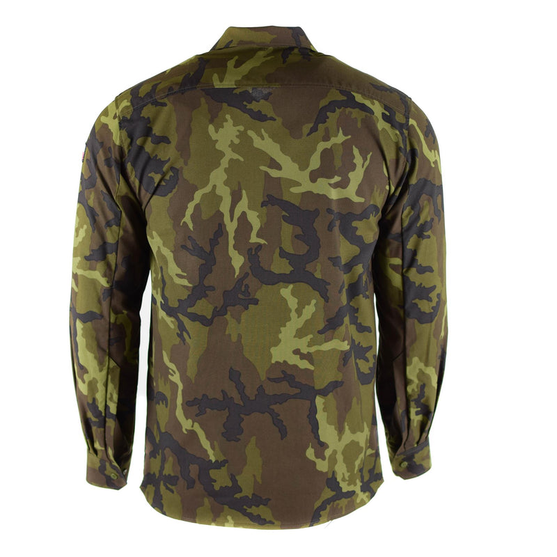 Shirt dell'esercito ceco autentico Woodland Camo VZ 95 Field Uniform Filion Overplus Nuovo