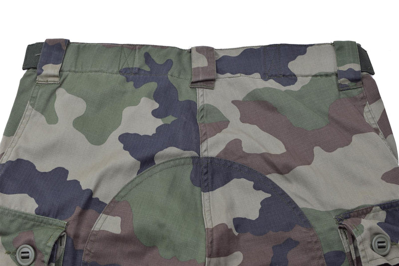 Pantaloni cargo militari francesi originali CCE CAMO RIPSTOP ANTI-Mosquitos trattati