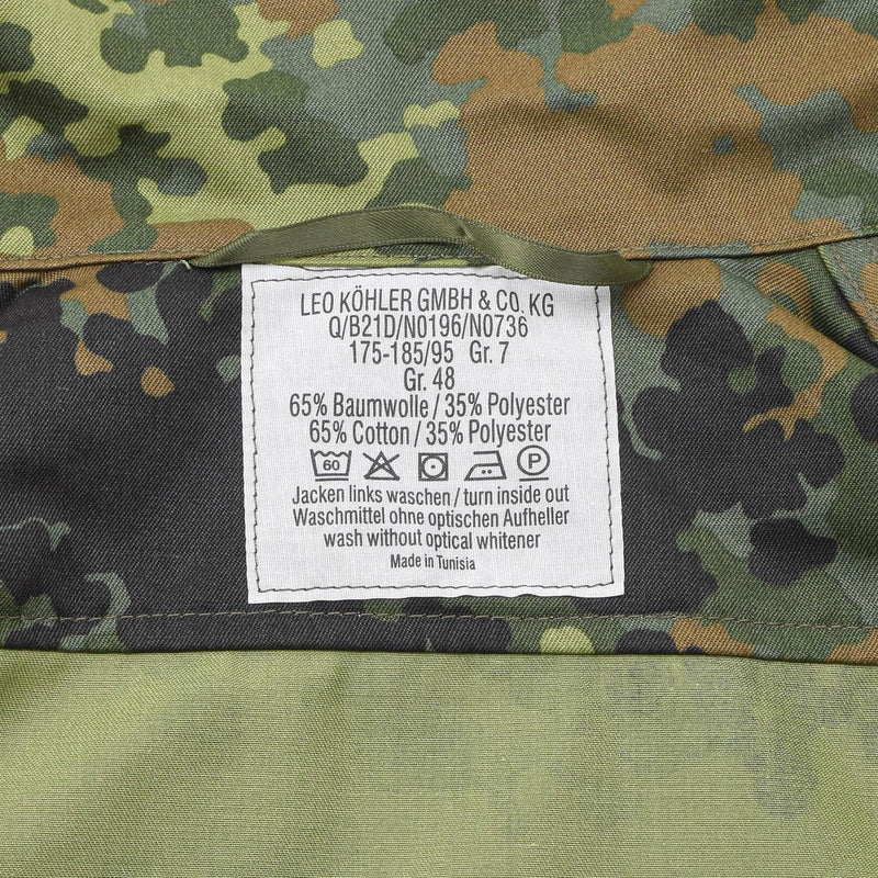 Camicie militari tattiche Leo Kohler Flecktarn Cambiatura a luce mimetica BW Giacca