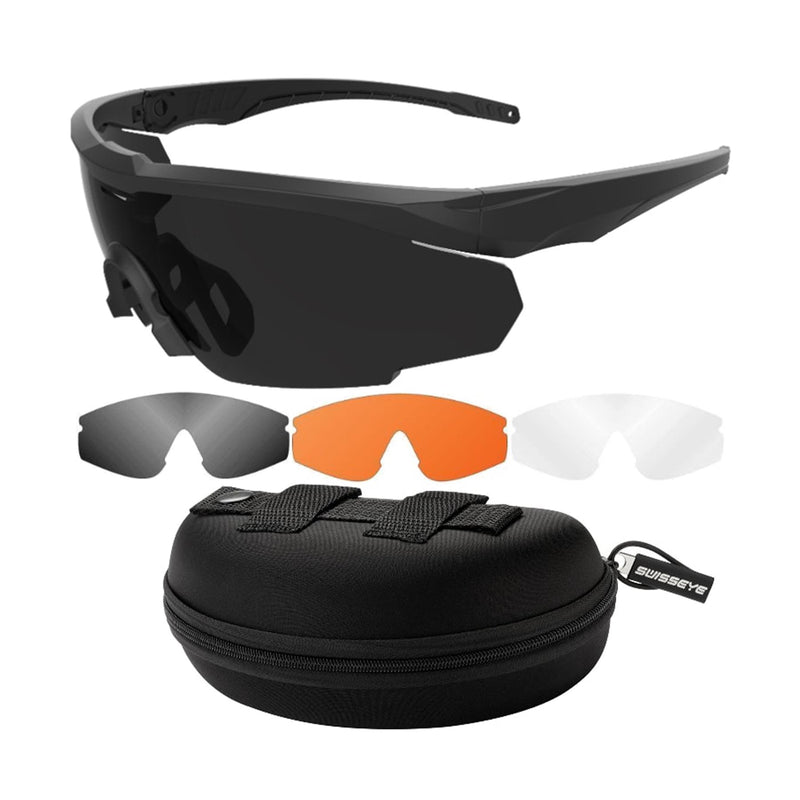 Swisseye Blackhawk Pro Tactical Glasses Black Frame Lenti intercambiabili