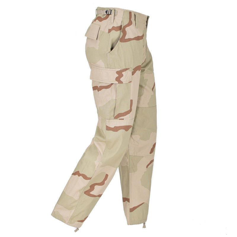 Mil-Tec Brand U.S. Army Style Cargo Pants Desert Desert Mamouflage BDU Pattern