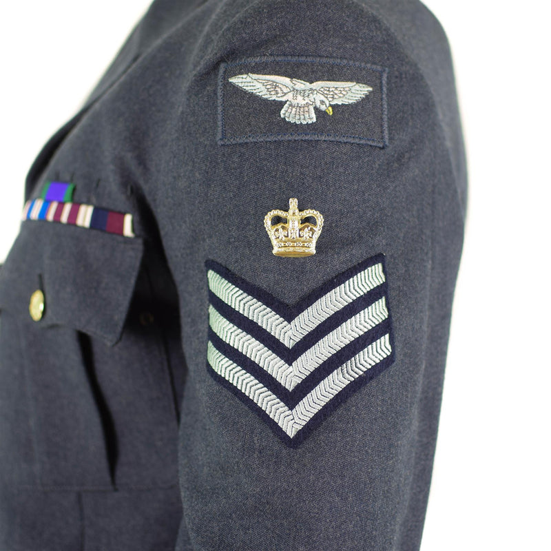 Giacca uniforme formale dell'esercito britannico originale sfilata blu.