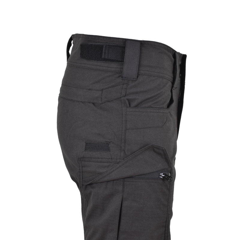 MFH Brand Shorts in stile militare Bermuda Black Black Robdy Cotton Ripstop Uniform Nuovo