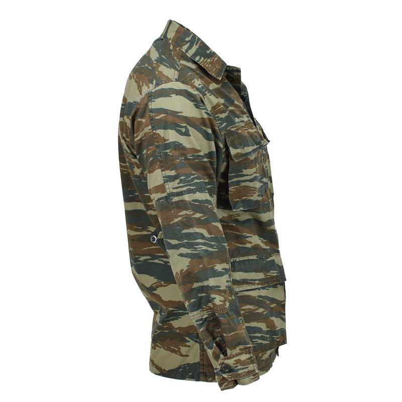 Giacca militare greca originale BDU Giacca lucertola camuffato camicie dell'esercito in greci