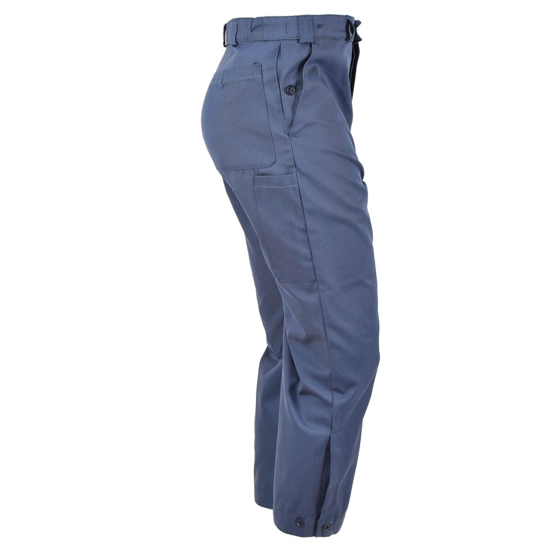 Cantaloni di protezione civile autentici Swiss Blue Pants Combat Svizzera New New