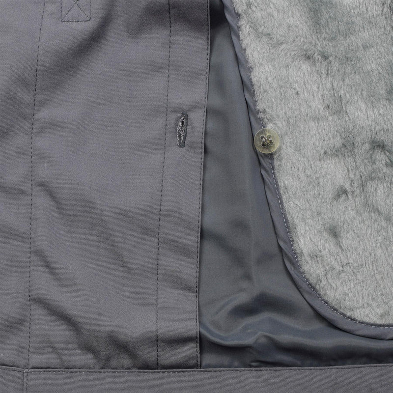 Original Ceca militare M85 giacca da campo parka in stile grigio lineare invernale