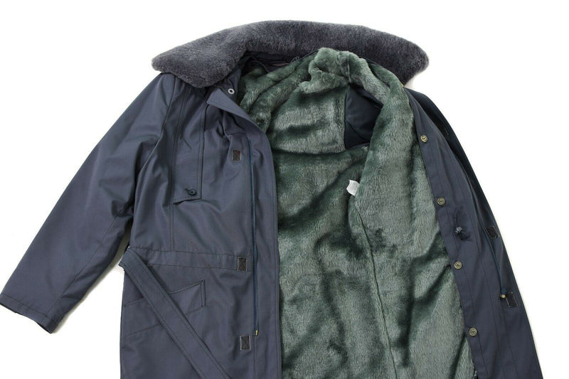 Original Ceca militare M85 giacca da campo parka in stile grigio lineare invernale