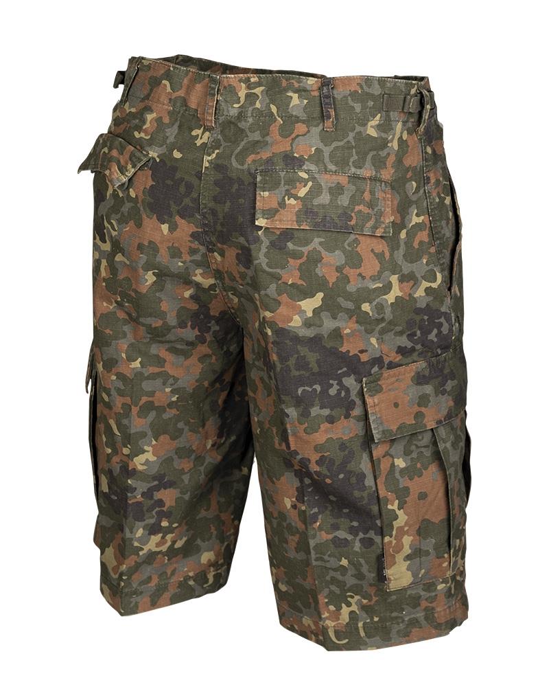 Mil-Tec Brand U.S. stile militare in preda a flecktarn camo ripstop field shorts