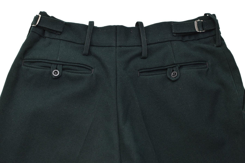 Pantaloni di lana verde militare irlandesi originali pantaloni di lana verde pantaloni formali