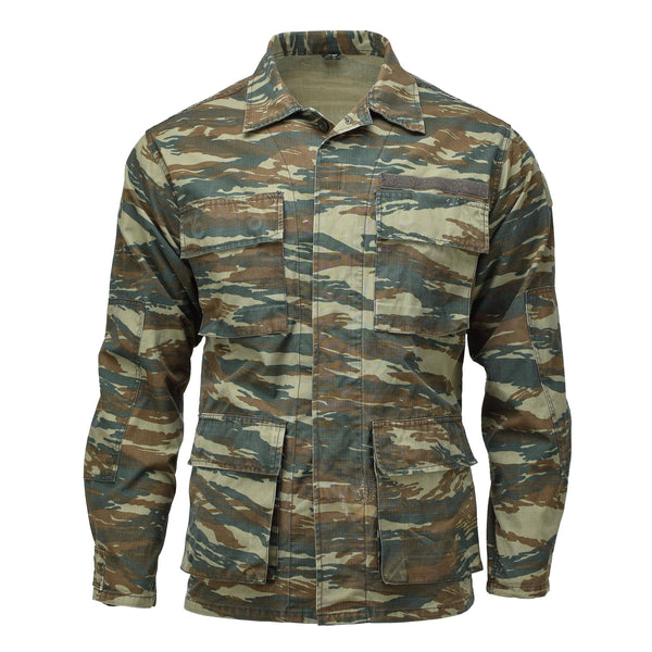 Giacca militare greca originale BDU Giacca lucertola camuffato camicie dell'esercito in greci