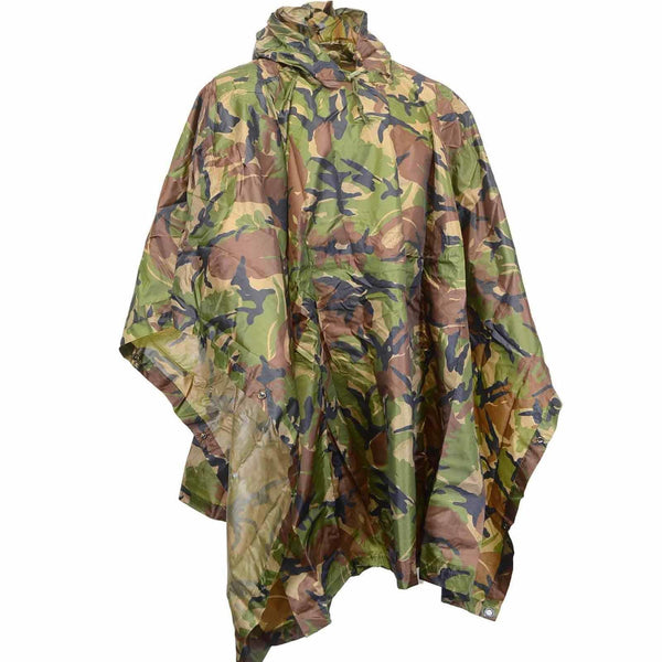 Genuino rifugio per tenda Poncho olandese DPM camuffato Materiale Ripstop impermeabile Nuovo