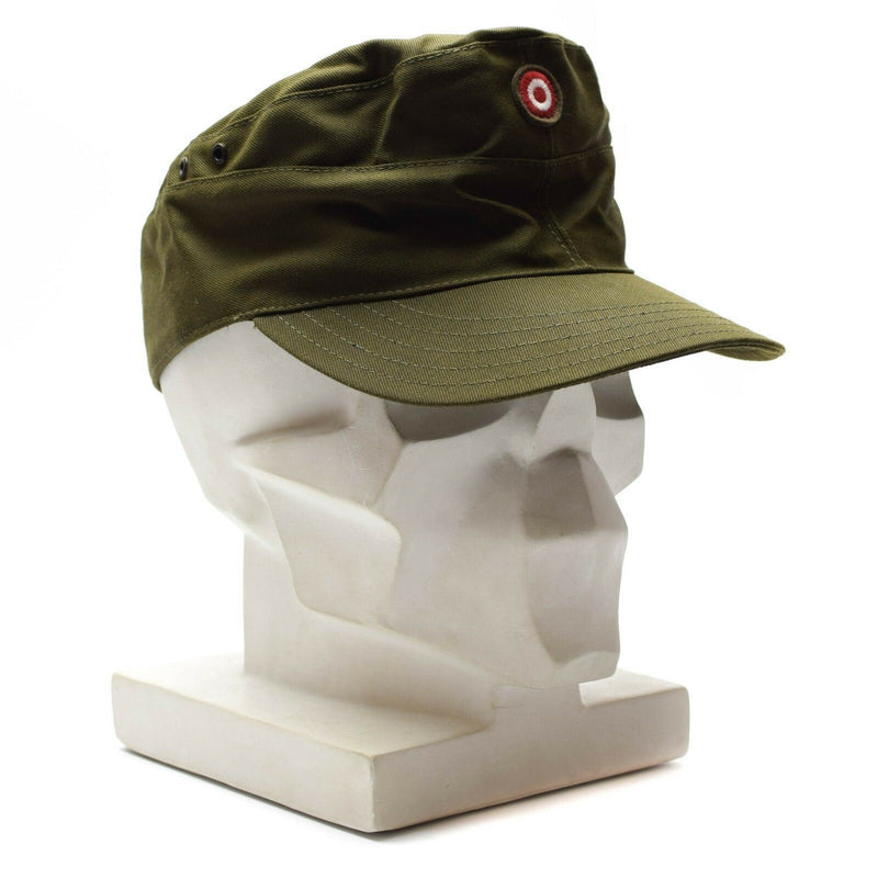 Cap da campo militare dell'esercito austriaco originale Austria Cappello Oliva Drab O.D Nuovo