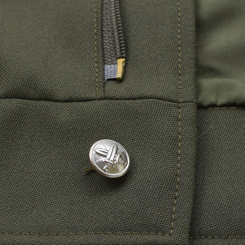 Giacca di camicetta militare ceca originale Truppe di campo Casualmente Olive Blouson Nuovo