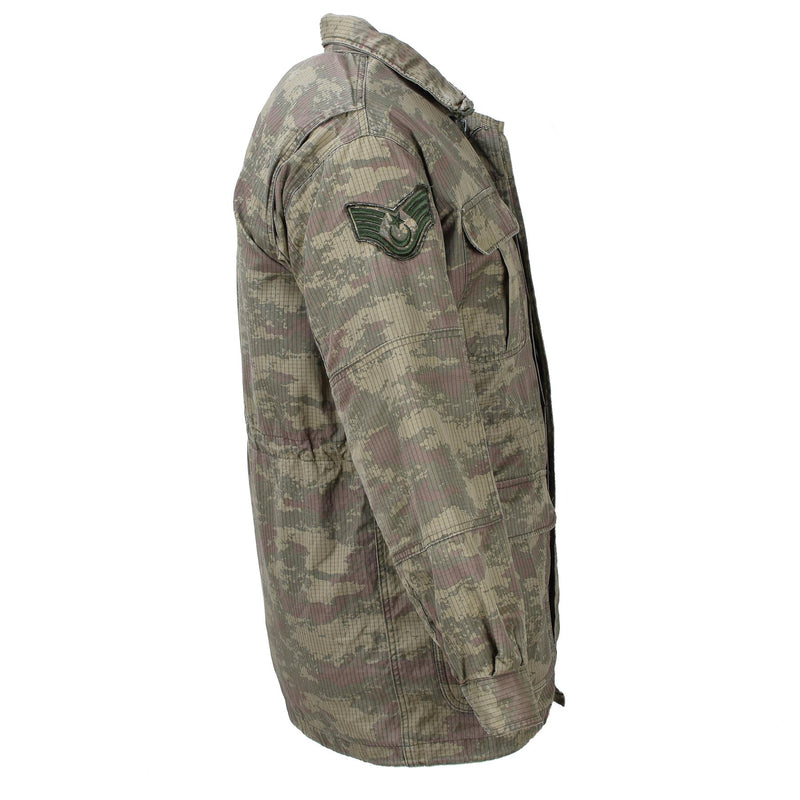 Giacca originale dei paracadutisti militari turchi parka camo mime