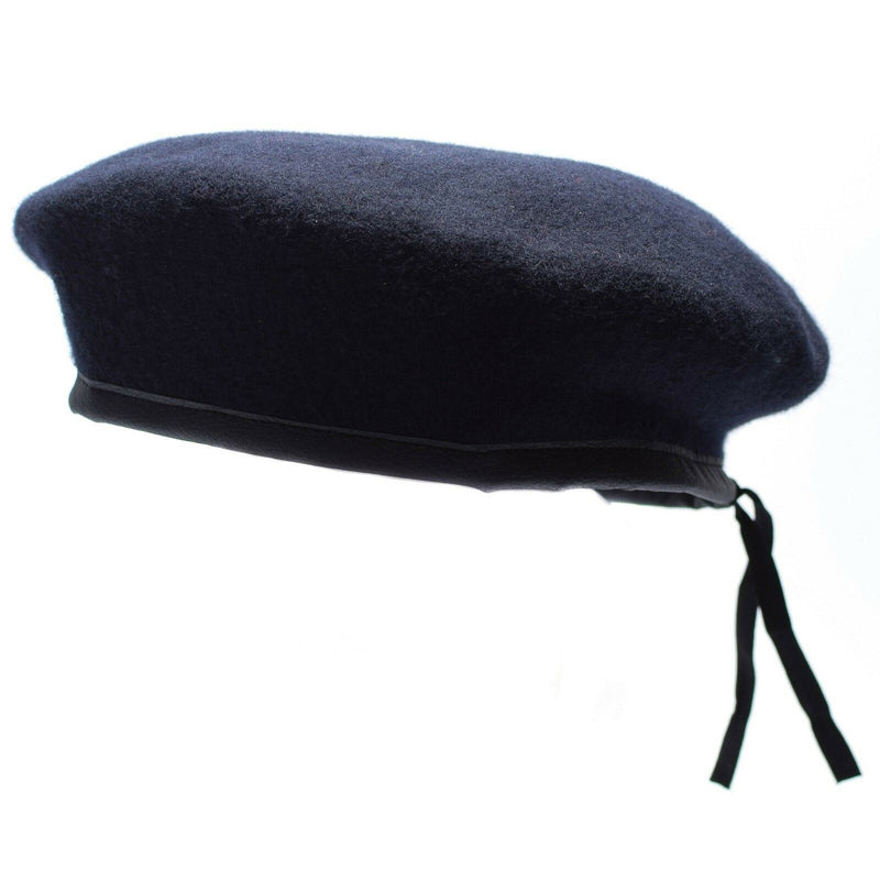 Autentico esercito tedesco marines beretto blu scuro Cappello militare Cap lana boccone