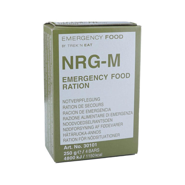 Trek'n Eat Nrg-M Army Emergency Survival Food Pack Prepper pronto a mangiare 275G