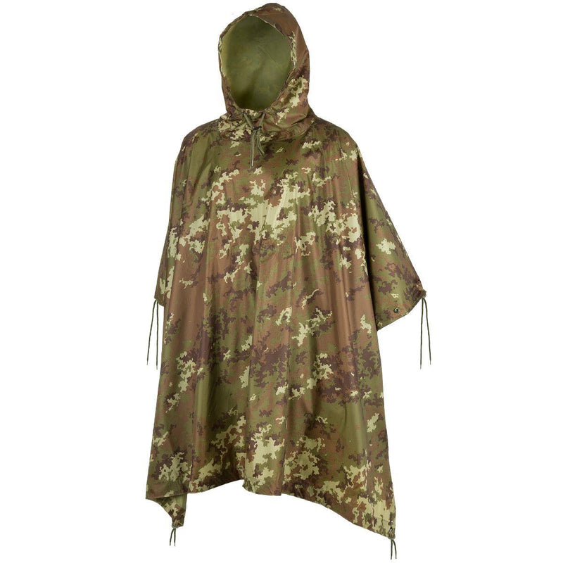 Mil-TEC Brand Vegetato Camo Mamo in stile militare Poncho impermeabile Ripstop leggero