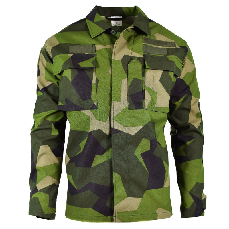 Originale Swedish Army M90 Giacca Splinter Shirt da combattimento camuffato Nuovo