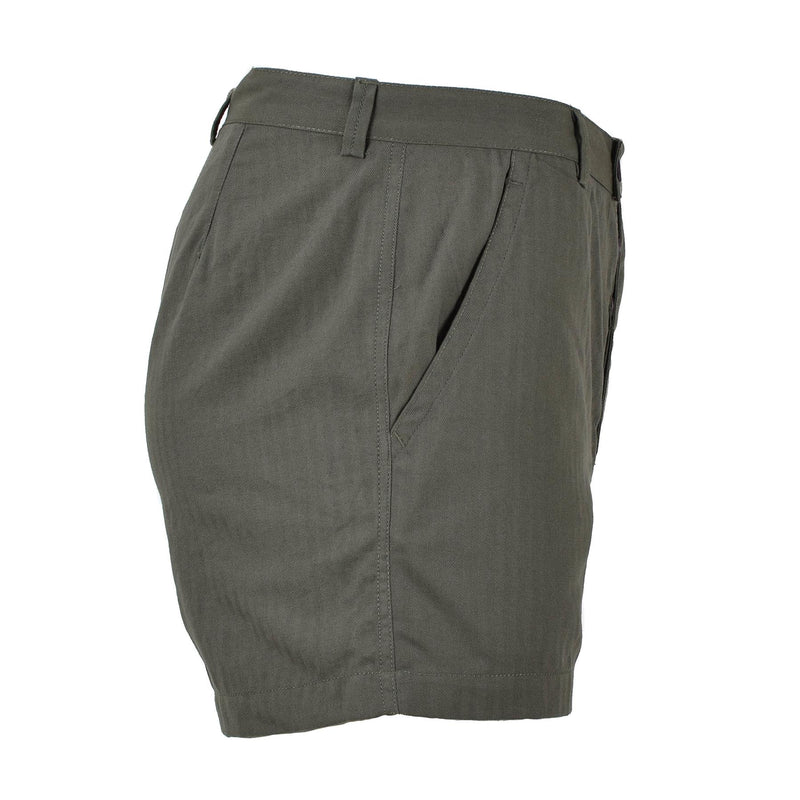 Oliva shorts militari francesi originali Olive Shorts Lightweight Combat Army Uniform Nuovo