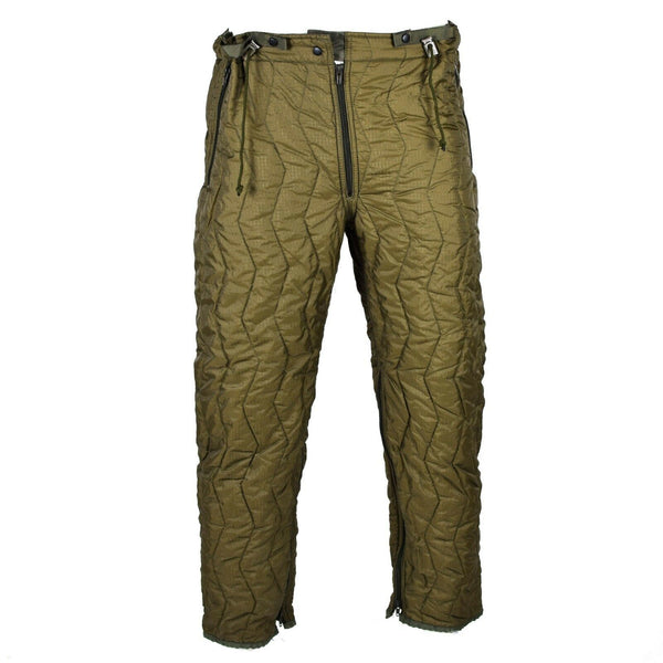 Genuini pantaloni trapunti dell'esercito tedesco pantaloni pantaloni interni più caldi inverno termico od