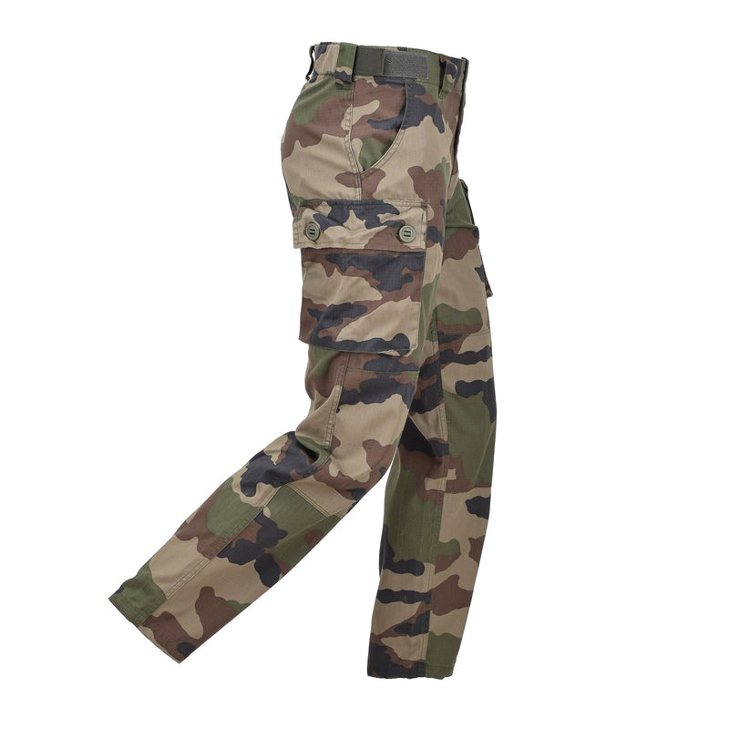 Pantaloni cargo militari francesi originali CCE CAMO RIPSTOP ANTI-Mosquitos trattati