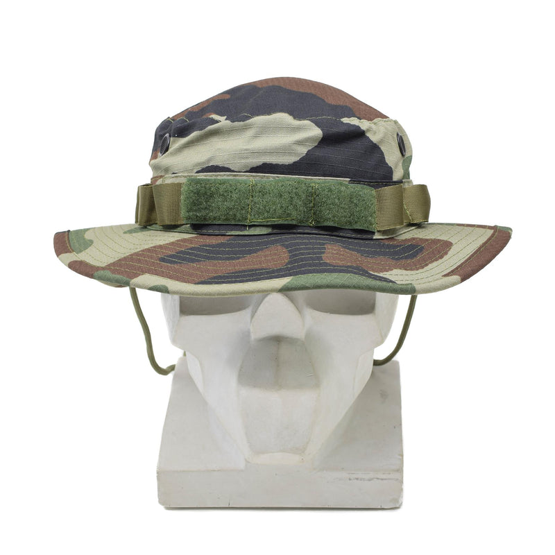 Tacgear Brand French Army Style Boonie Hat Boonie CCE CAMO RIPSTOP WIGH BRIM AVECH