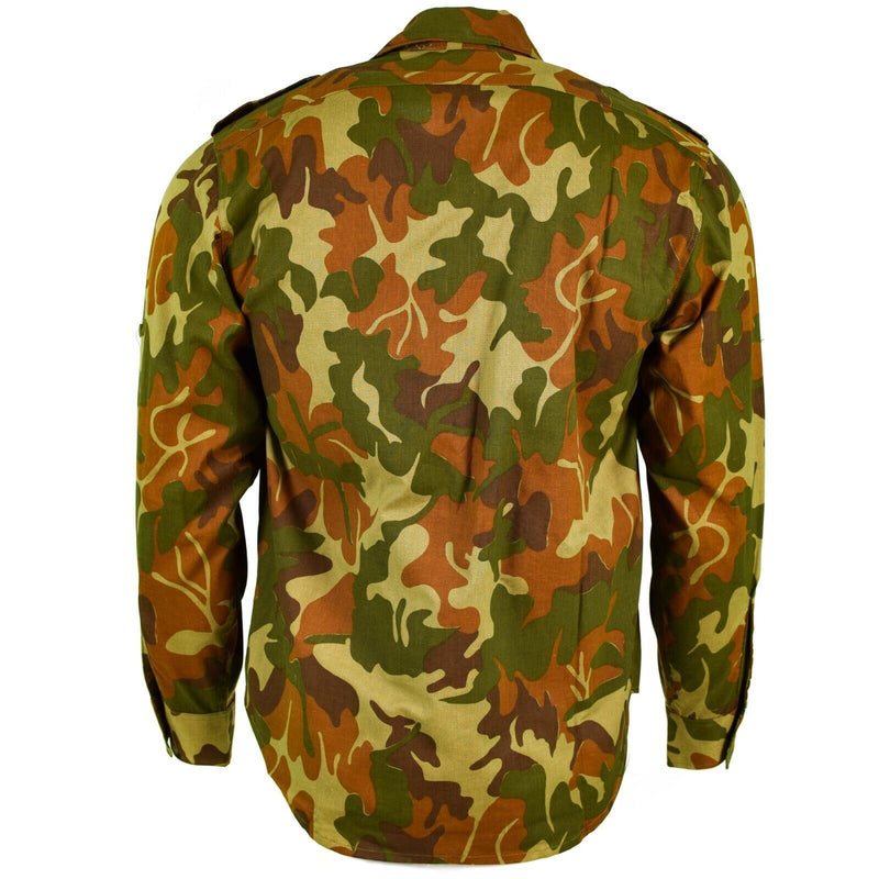 Autentica camicia dell'esercito rumeno foglia mamo m90 Romania Emissione militare combattimento nuovo