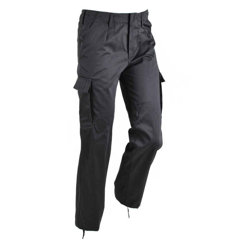 Pantaloni moleskin in stile militare tedesco durevoli pantaloni uniformi da combattimento nero nuovo